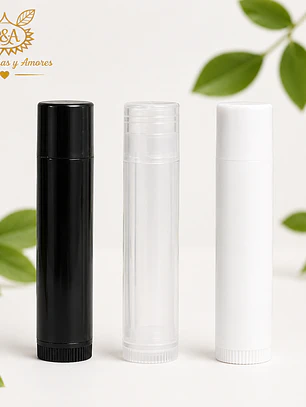 Envase para bálsamo labial varios colores