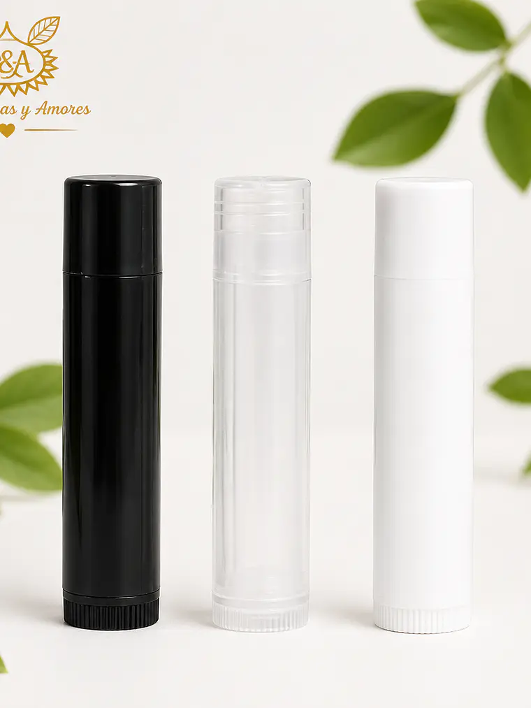 Envase para bálsamo labial varios colores 1