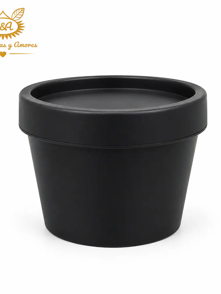 Envase Pet negro 50 GR 1