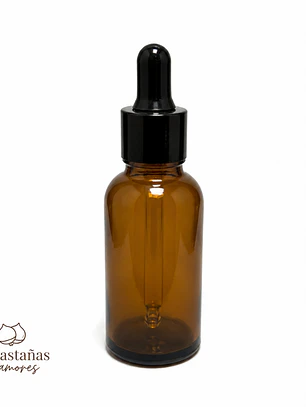 Gotario ámbar 30 ml Pipeta negra