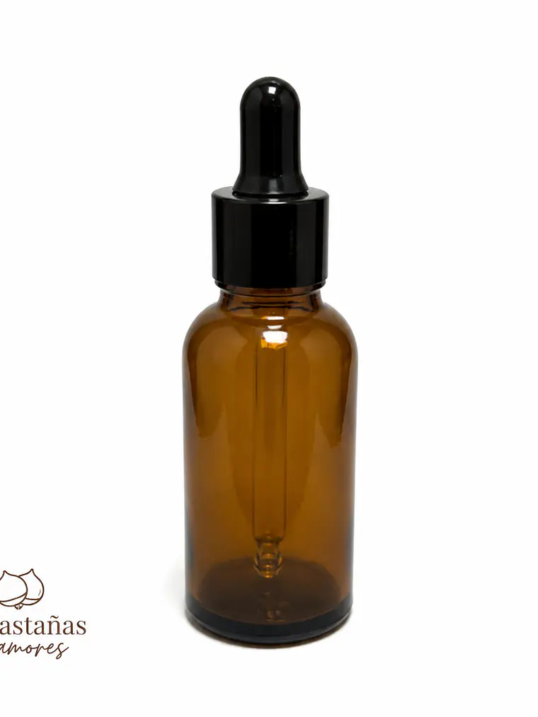 Gotario ámbar 30 ml Pipeta negra 1