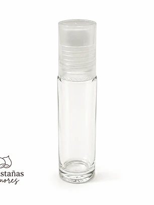 Roll on vidrio grueso transparente 10 y 5 ml 