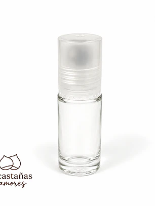 Roll on vidrio grueso transparente 10 y 5 ml 