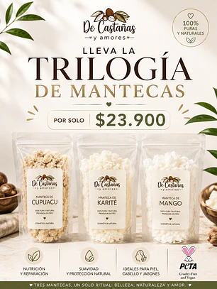 Trilogía de mantecas (karité, mango, cupuacu) 