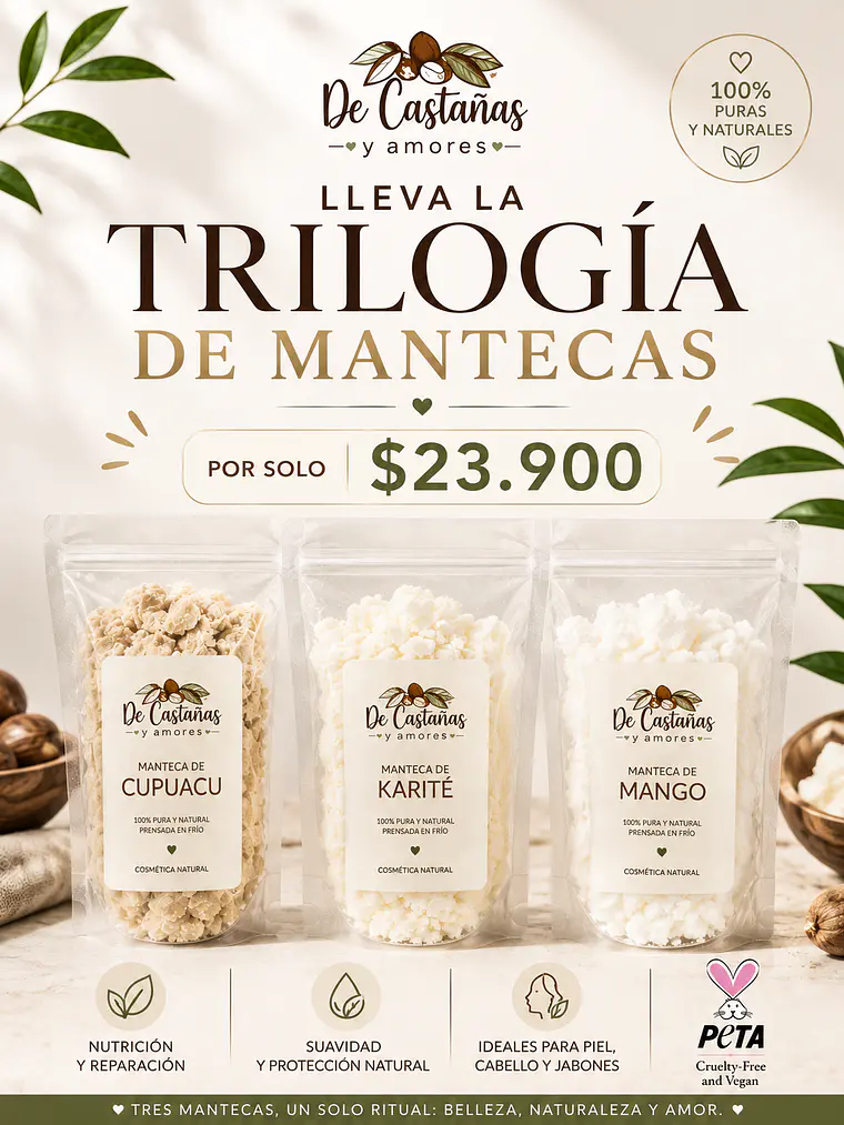 Trilogía de mantecas (karité, mango, cupuacu)  1
