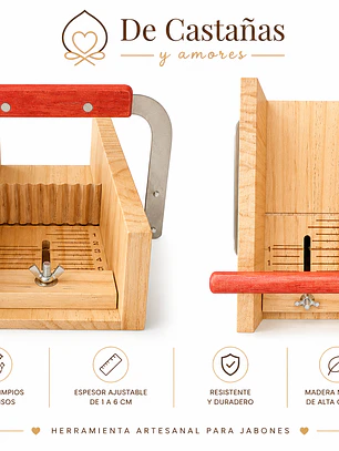 Cortador de jabón madera con cortador