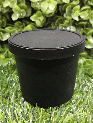 Envase Pet negro 100 grs Apróx 