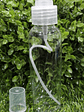 Envase tubular 100 ml transparente tapa spray negra o transparente - Miniatura 1