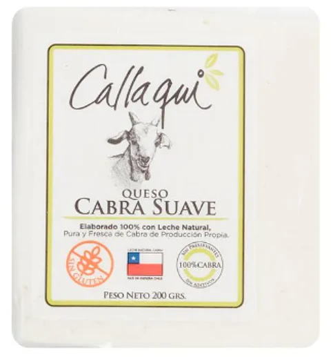 Queso cabra Callaqui suave trozo 200 gr