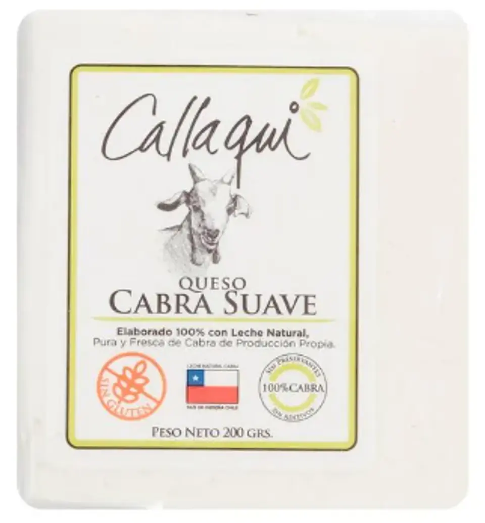 Queso cabra Callaqui suave trozo 200 gr 1