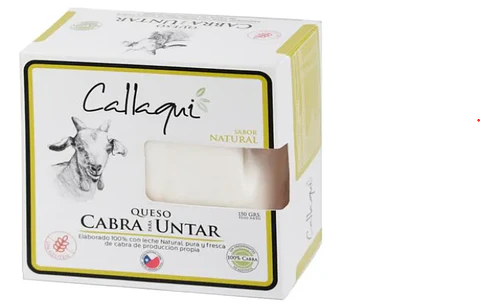 Queso cabra Callaqui para untar sabor Natural 150 gr
