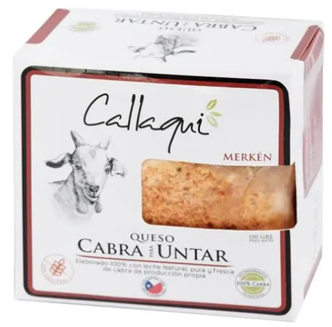 Queso cabra Callaqui para untar sabor Merkén 150 gr