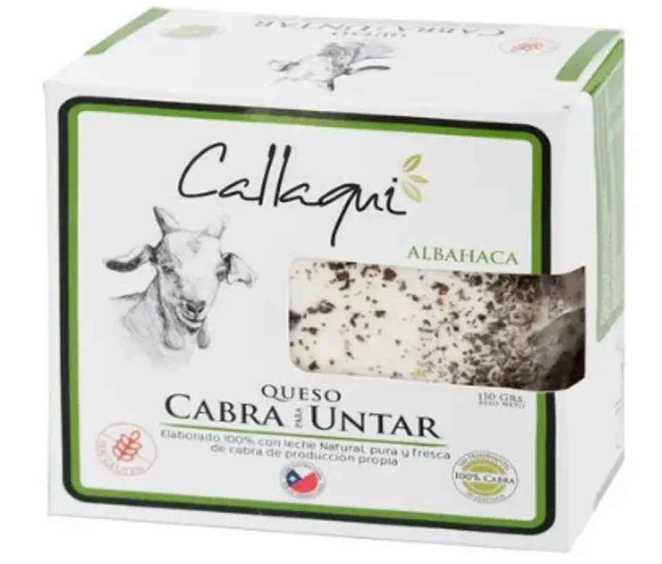 Queso cabra Callaqui para untar sabor Albahaca 150 gr 1