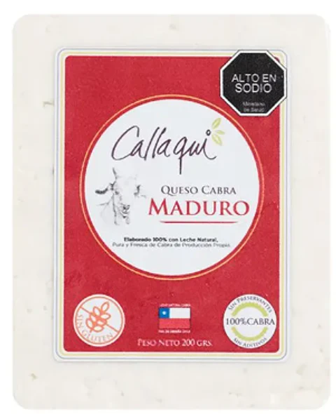 Queso cabra Callaqui Maduro trozo 200 gr