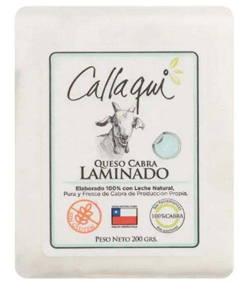Queso cabra Callaqui laminado 200 gr