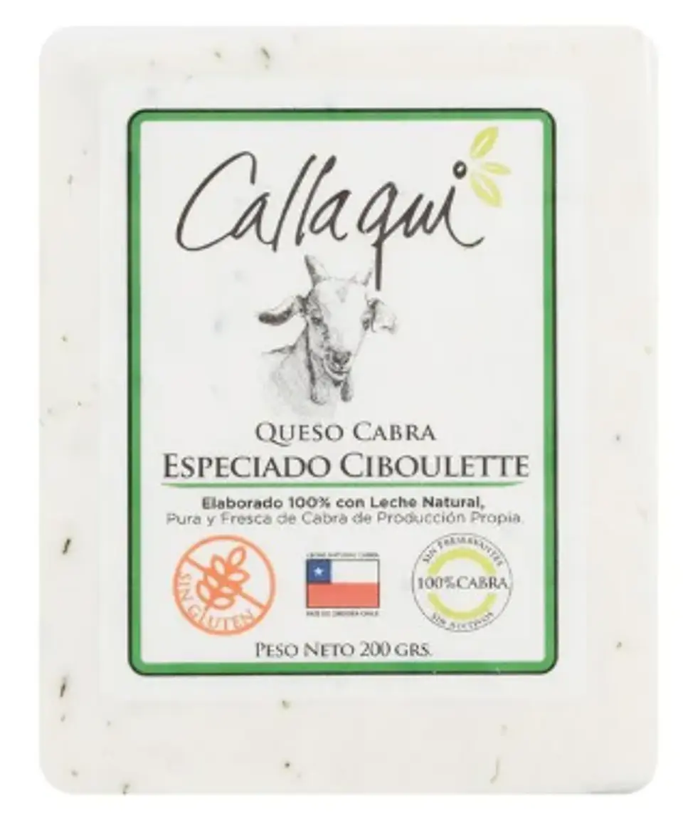 Queso cabra Callaqui Ciboulette trozo 200 gr 1