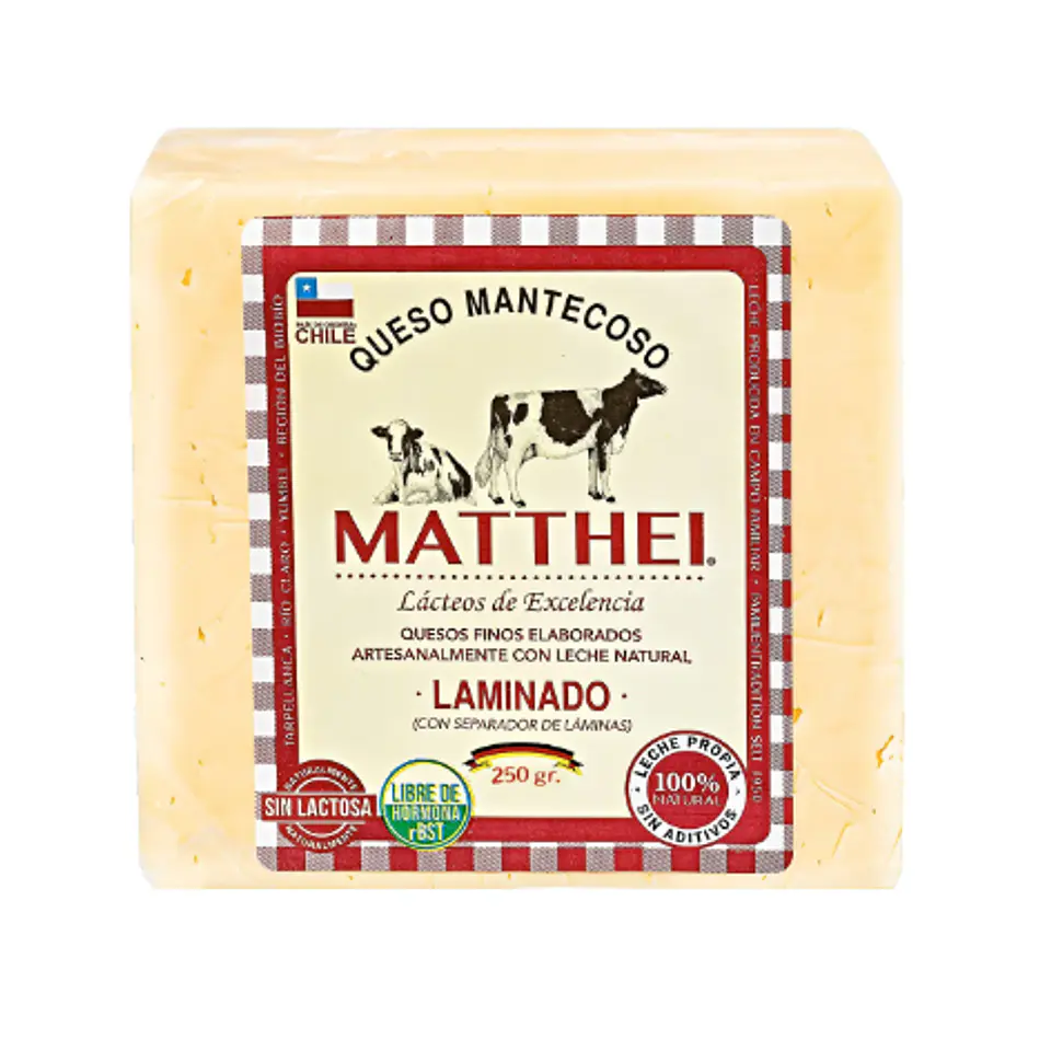 Queso Mantecoso Matthei Trozo 250 gr 1