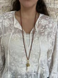 Collar diente de hueso natural - Miniatura 3