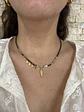 Collar mini piedras y pez burdeo - Miniatura 2