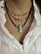 Collar mini piedras y pez verde claro - Miniatura 3