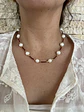 Collar miyuki y perlas burdeo - Miniatura 2