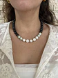 Collar maxi piedras negro - Miniatura 7