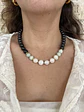 Collar maxi piedras negro - Miniatura 8