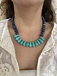 Collar piedra y gotas de piedra maxi - Miniatura 1
