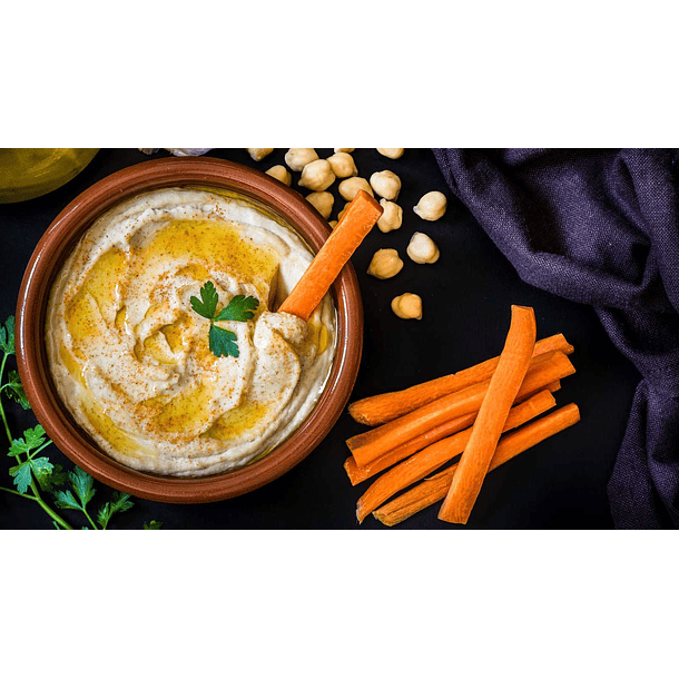 Hummus de Garbanzo y Pimiento rojo asado 2