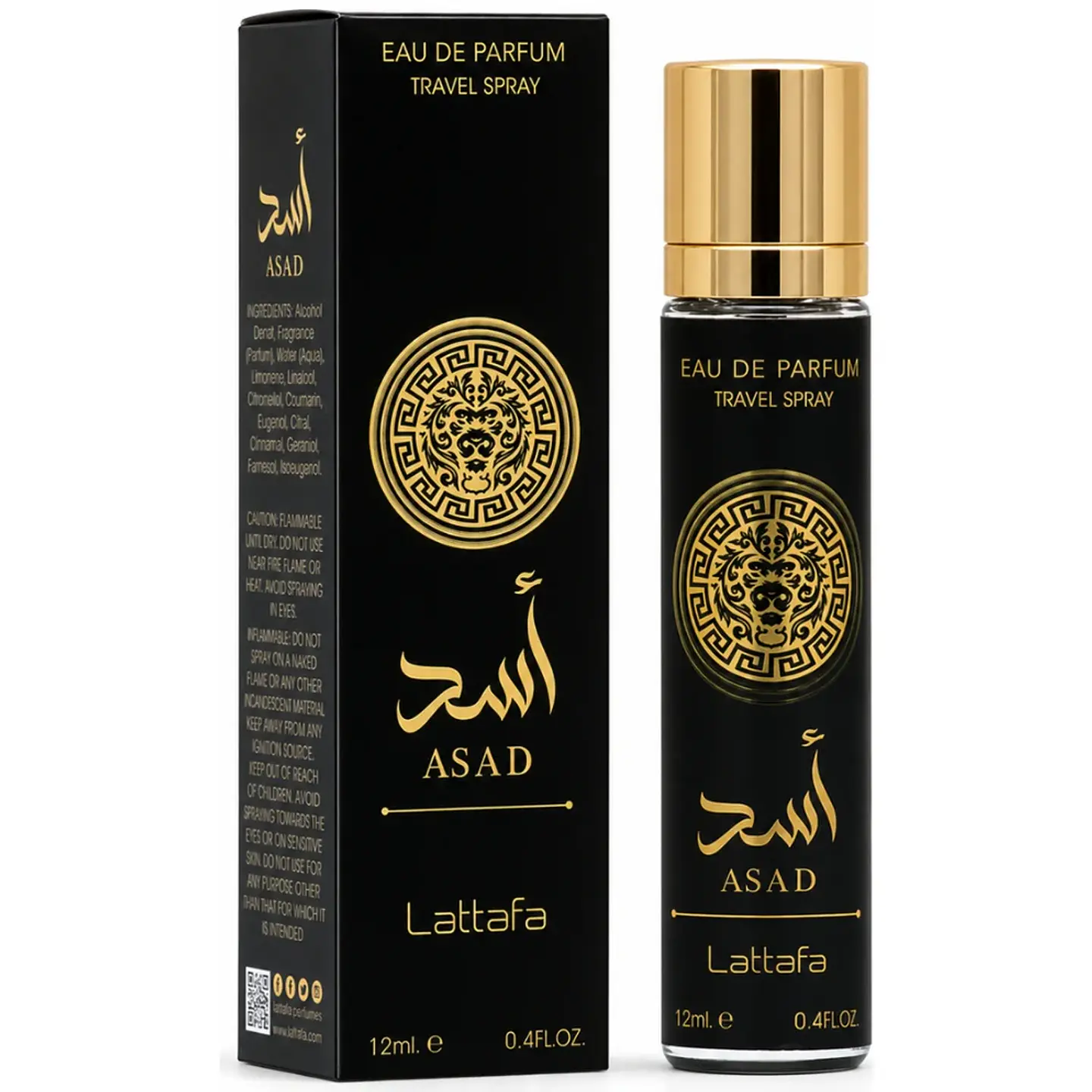 LATTAFA ASAD EDP TRAVEL SPAY HOMBRE 1.200 ATOMIZACIONES  1