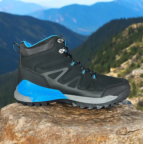 Calzado outdoor (negro/azul) impermeable