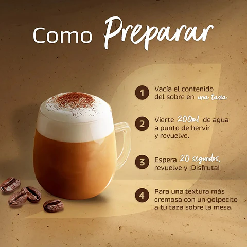 Café Instantáneo Nescafé Cappuccino 112g (8x14g)