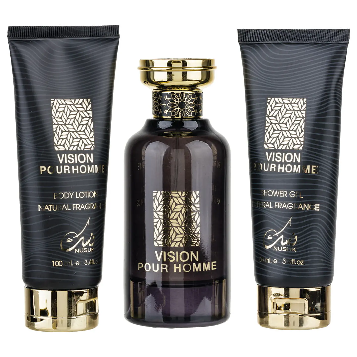 Vision Pour Homme Nusuk EDP 100ML +S/G 100ML +B/L 100ML Hombre 3