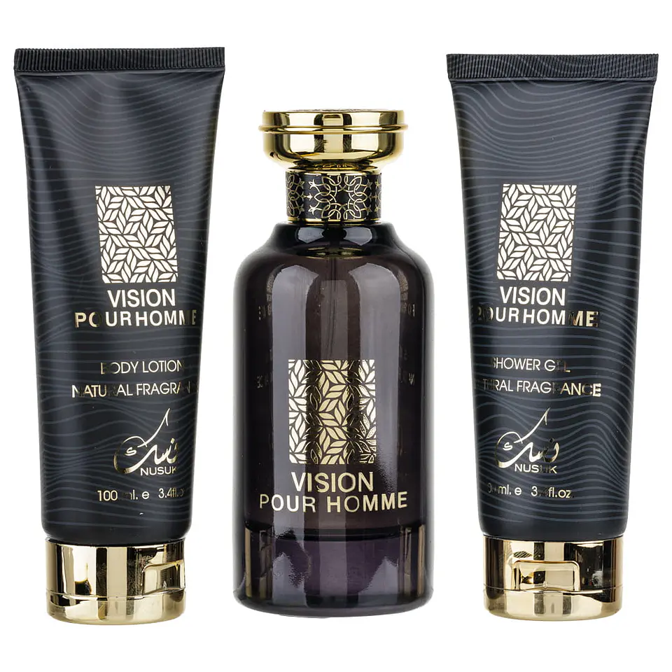 Vision Pour Homme Nusuk EDP 100ML +S/G 100ML +B/L 100ML Hombre 3