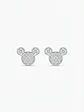 Mickey plateados - Swarovski Element  - Miniatura 1