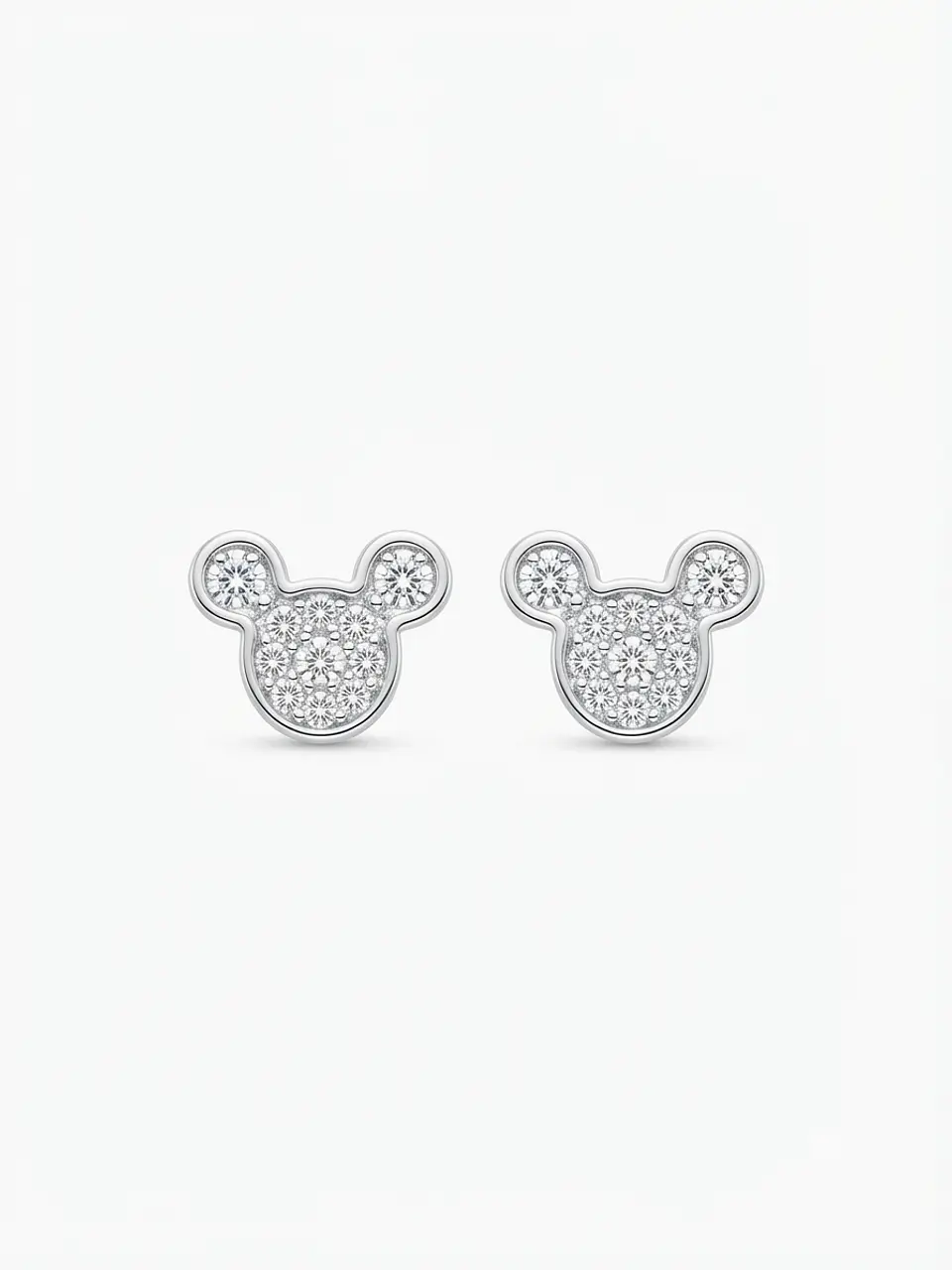 Mickey plateados - Swarovski Element  1