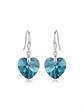 Aros colgante corazón azul - Element Swarovski  - Miniatura 1