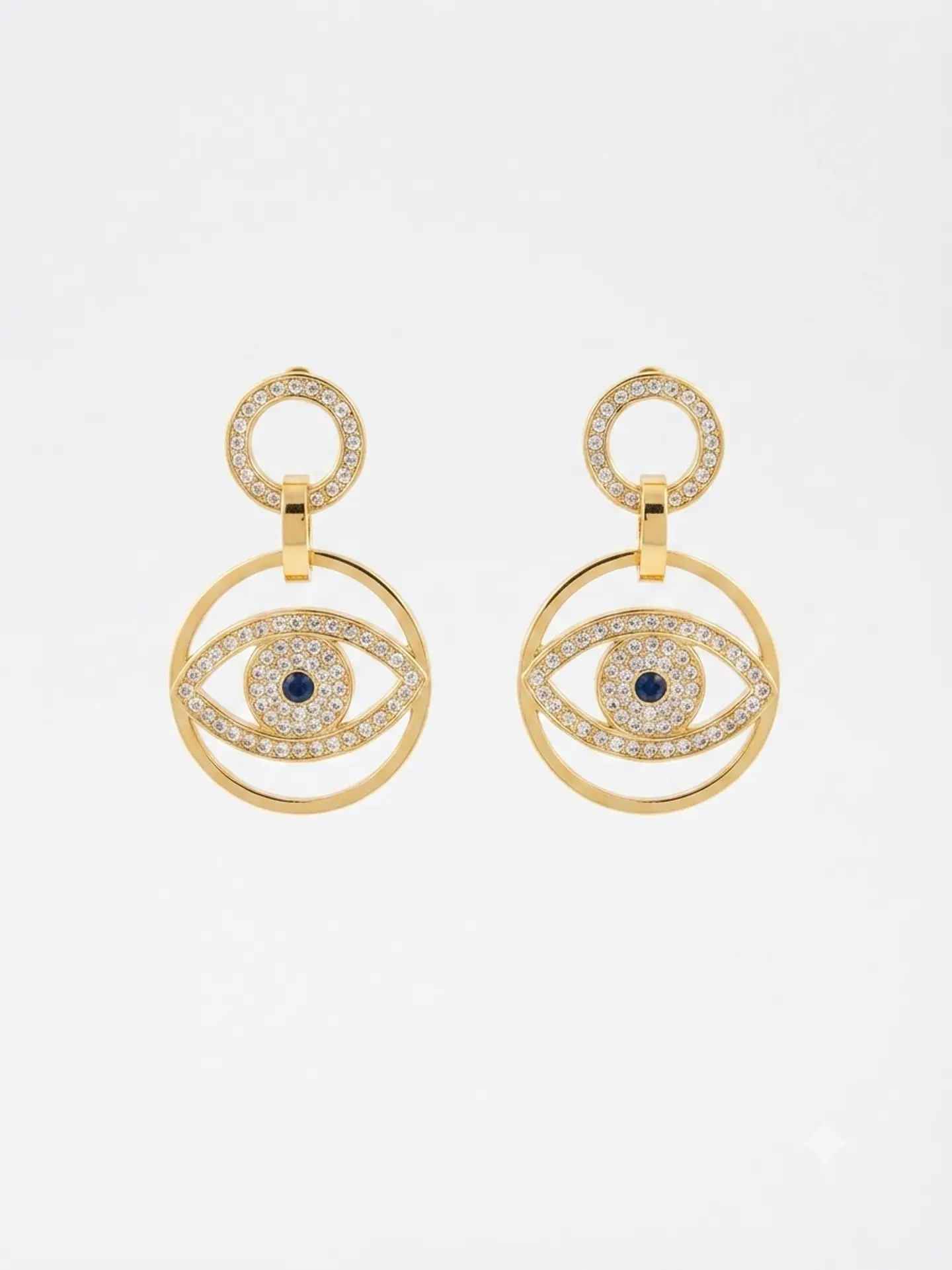 Aros colgantes Evil Eyes - Element Swarovski  1