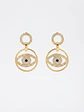 Aros colgantes Evil Eyes - Element Swarovski  - Miniatura 1