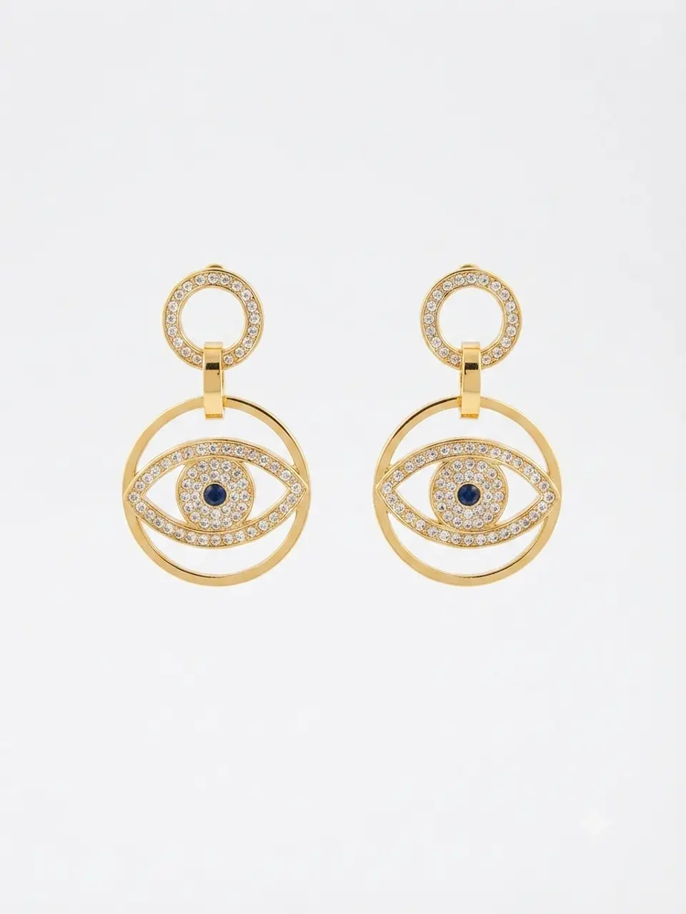 Aros colgantes Evil Eyes - Element Swarovski  1