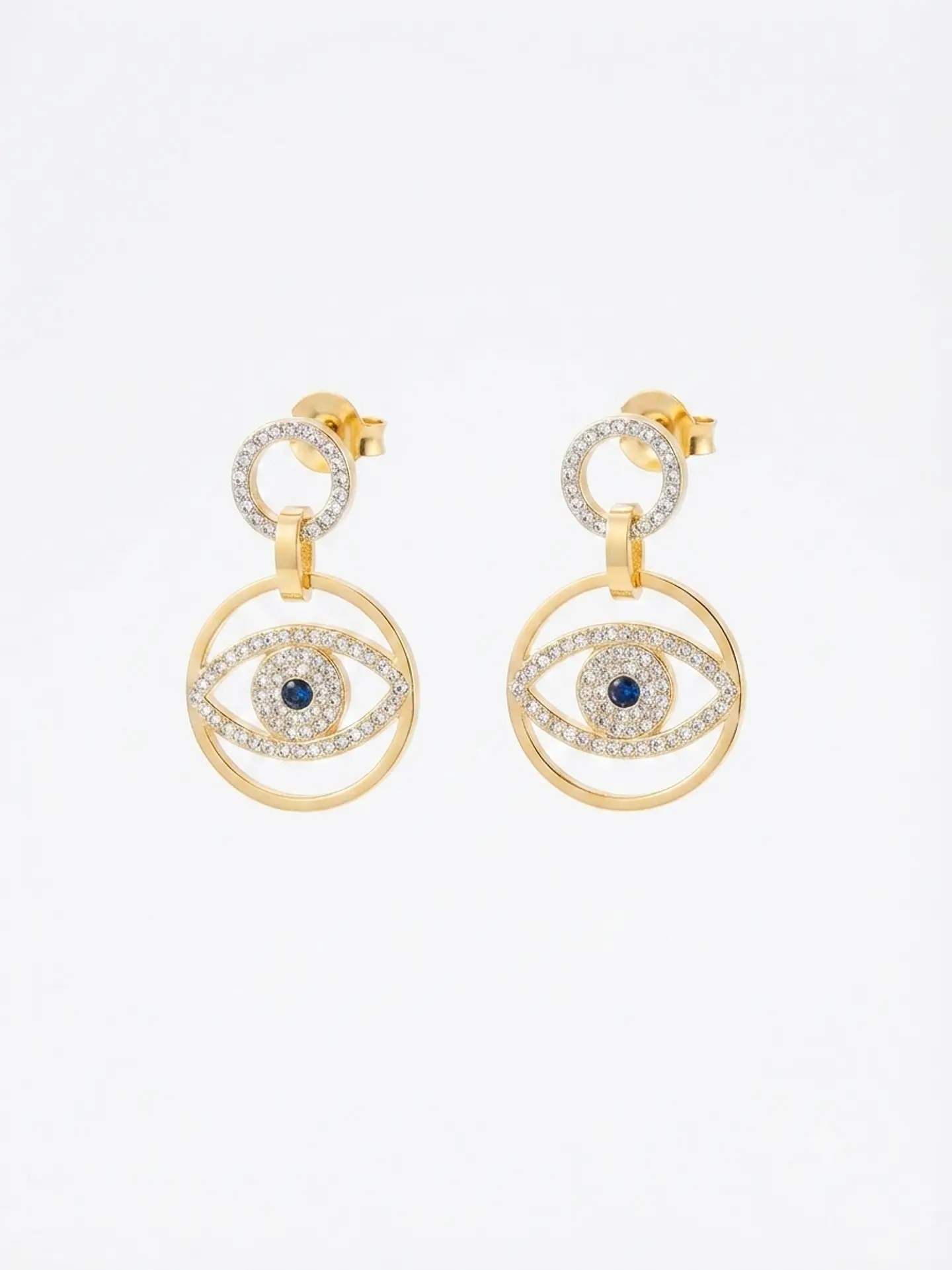 Aros colgantes Evil Eyes - Element Swarovski  2