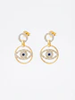 Aros colgantes Evil Eyes - Element Swarovski  - Miniatura 2