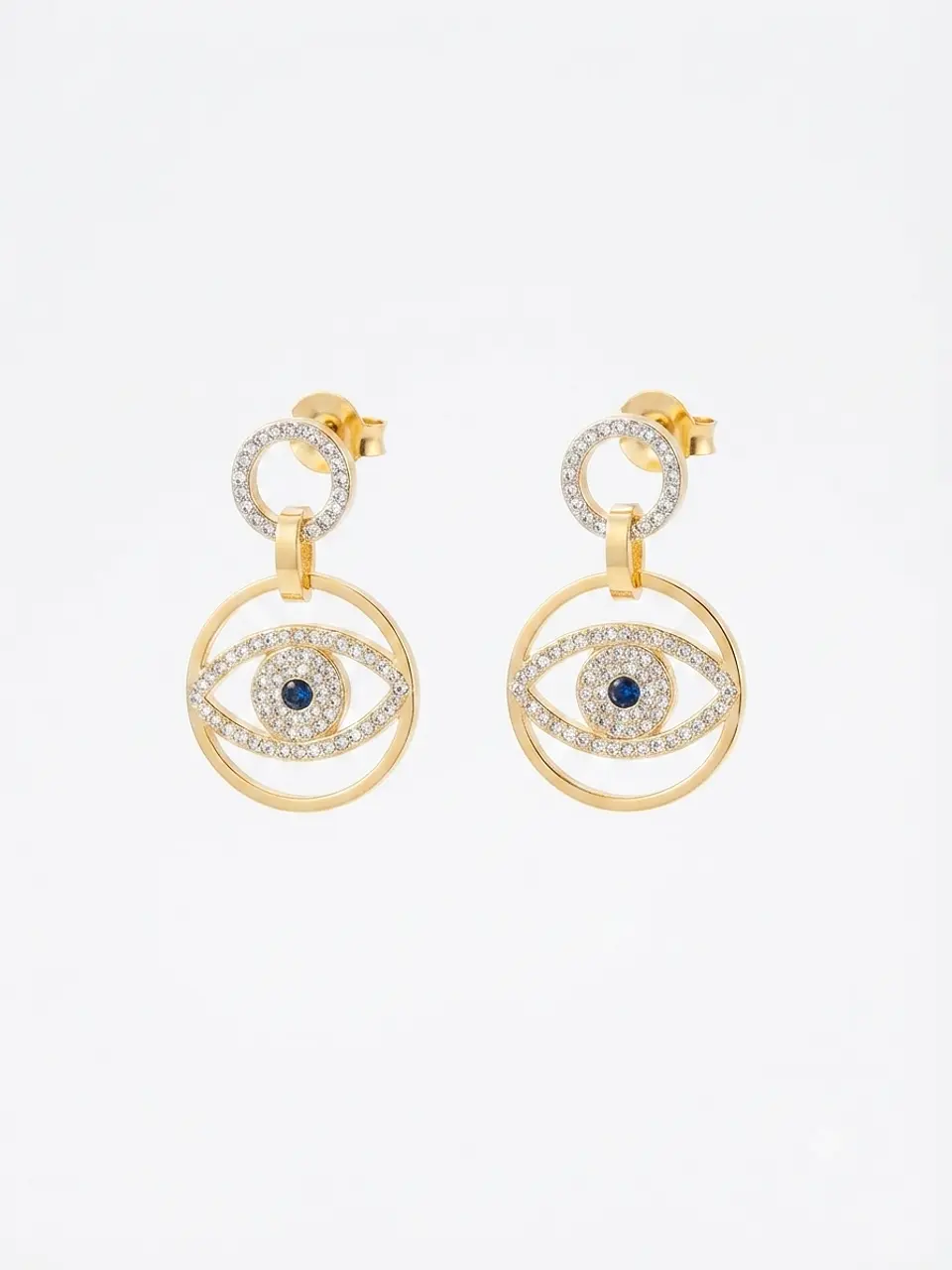 Aros colgantes Evil Eyes - Element Swarovski  2