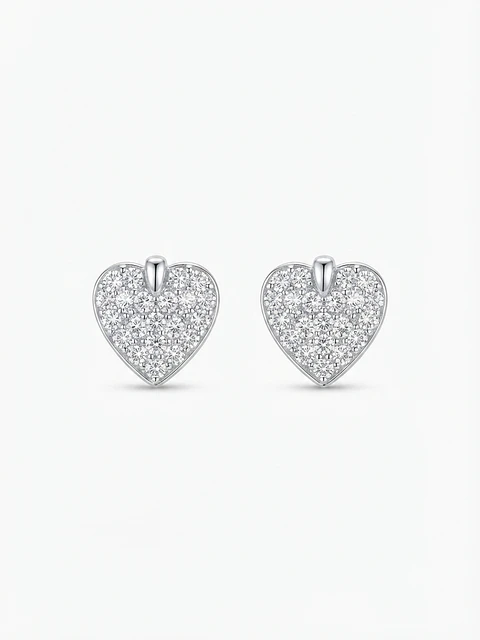 Aros Alma corazón - Element Swarovski 