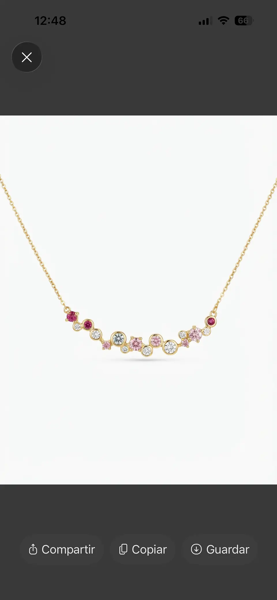 Collar “gema” Swarovski  1