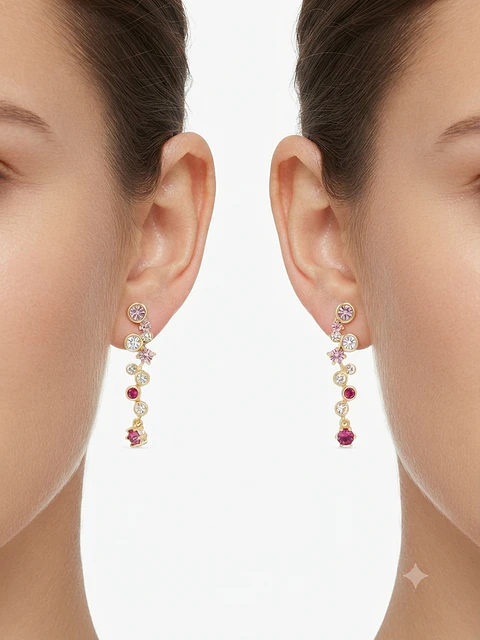 Aros colección “gema” Swarovski 