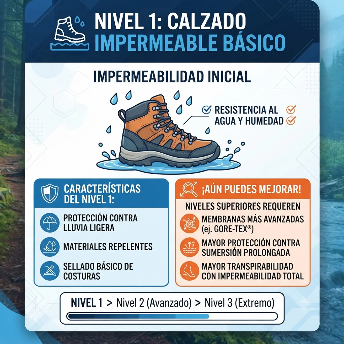 Calzado impermeable gris 3