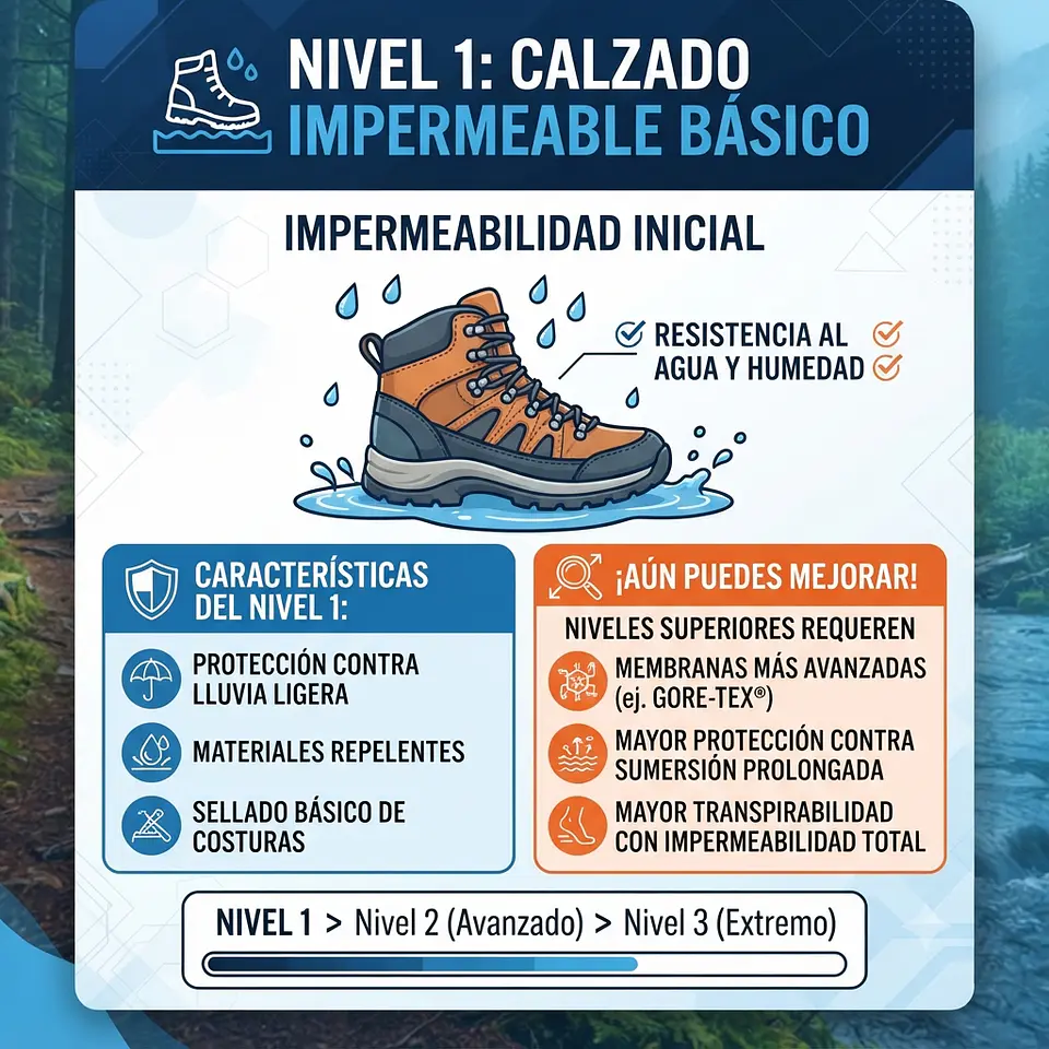 Calzado impermeable gris 3