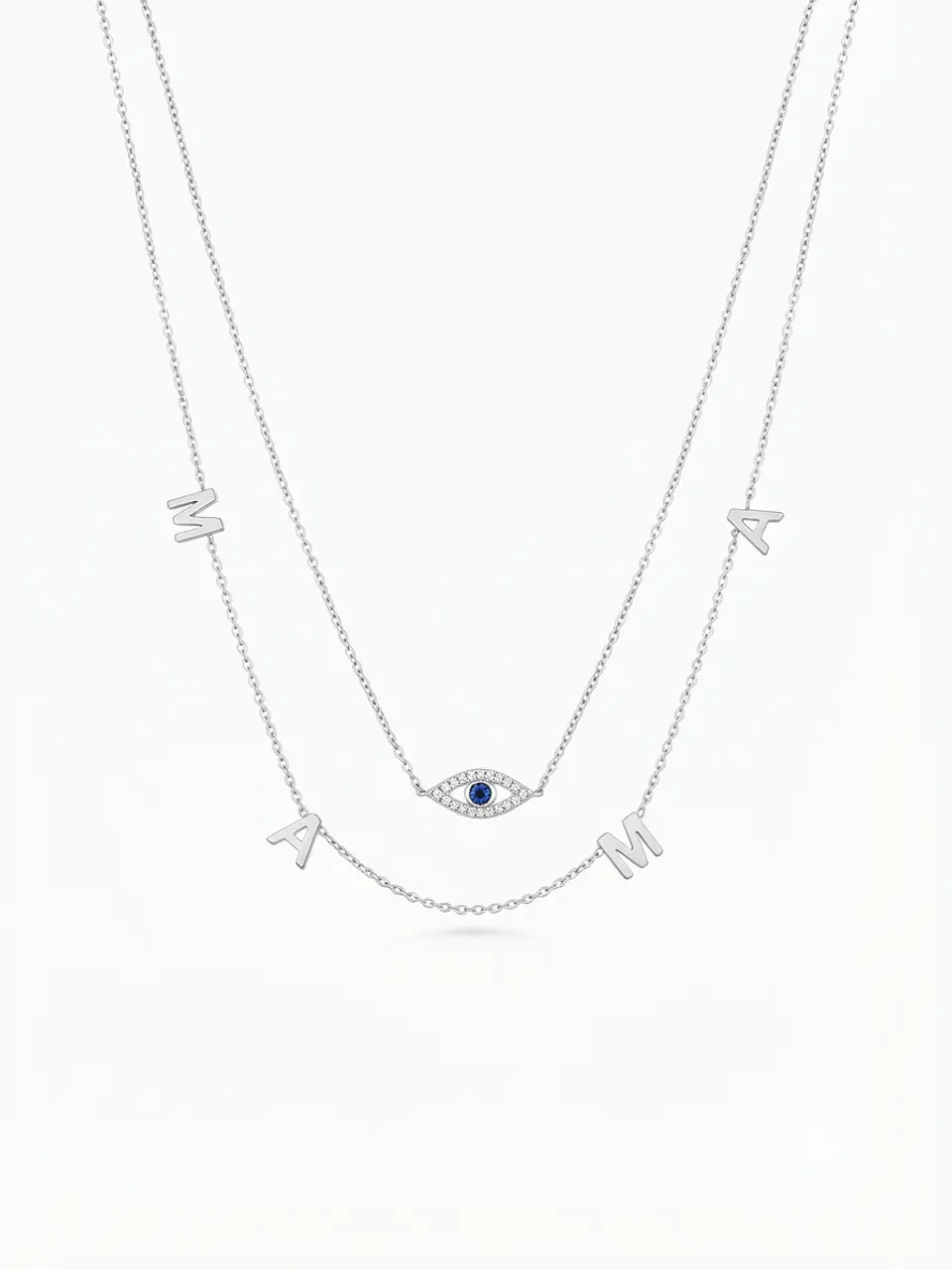 Colgante “MAMÁ” Evil Eyes - Element Swarovski  1