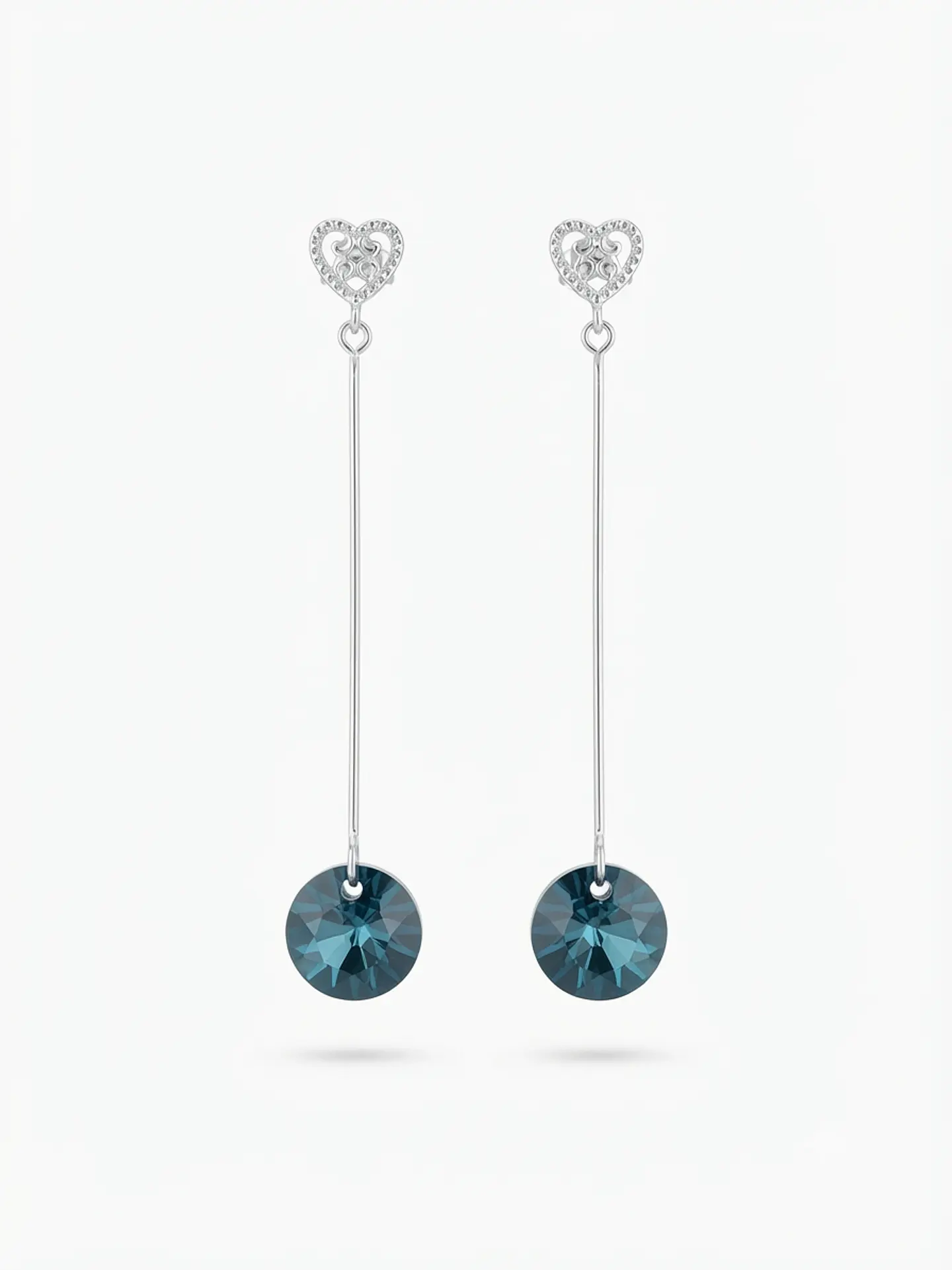 Aretes Largos con Cristales Swarovski Element 1
